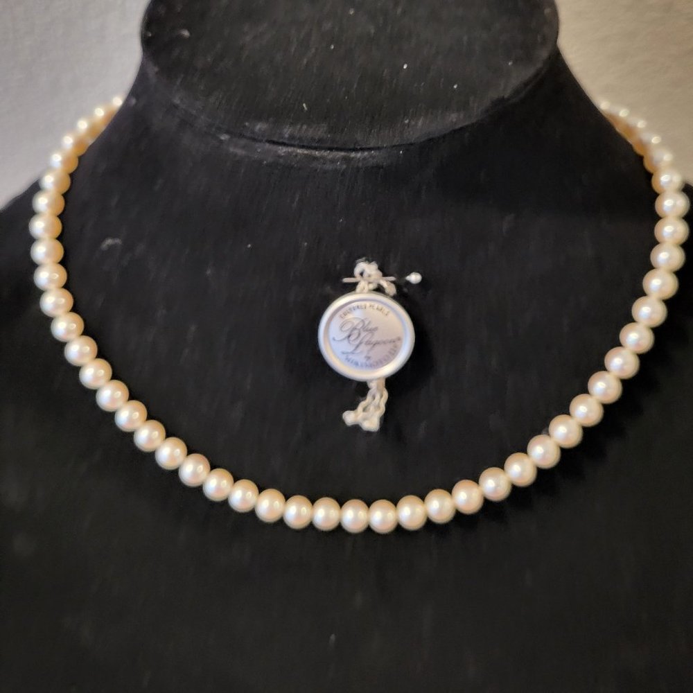 Mikimoto Blue Lagoon 18" 6-6.5mm Pearl Necklace with 14K Gold Clasp